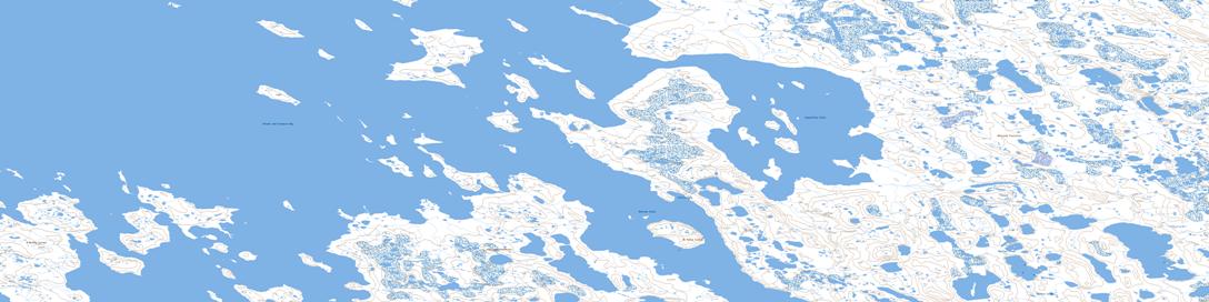 Longfellow Inlet Topo Map 067A03 at 1:50,000 scale - National Topographic System of Canada (NTS) - Toporama map