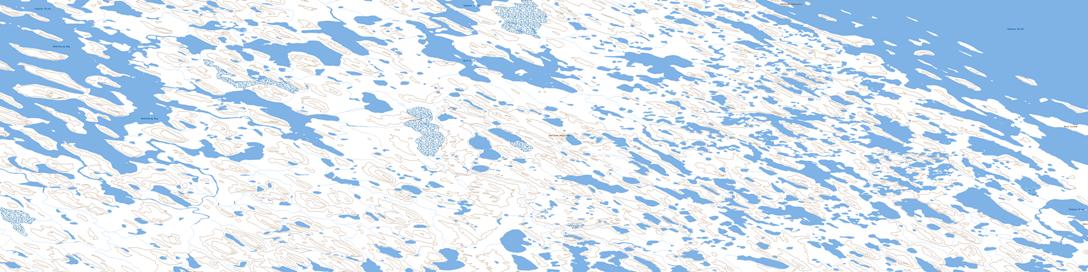 Knud Inlet Topo Map 067A07 at 1:50,000 scale - National Topographic System of Canada (NTS) - Toporama map