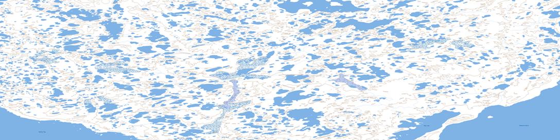 Koka Lake Topographic map 067A09 at 1:50,000 Scale
