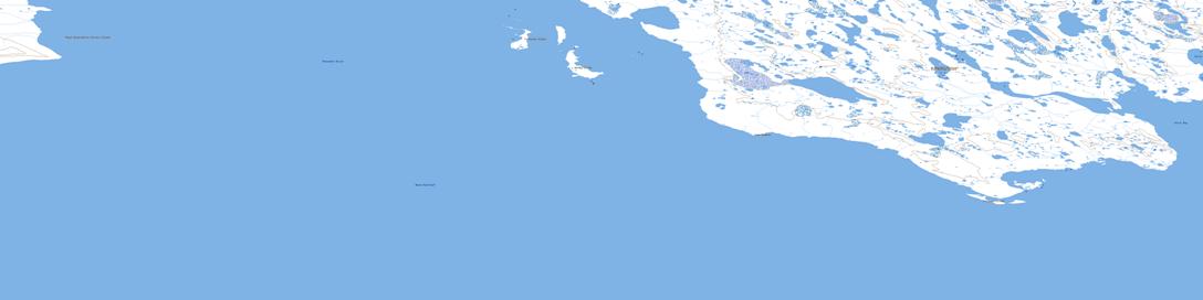 Hornby Island Topo Map 067A13 at 1:50,000 scale - National Topographic System of Canada (NTS) - Toporama map
