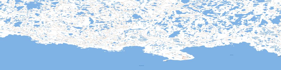 Parker Bay Topo Map 067B13 at 1:50,000 scale - National Topographic System of Canada (NTS) - Toporama map