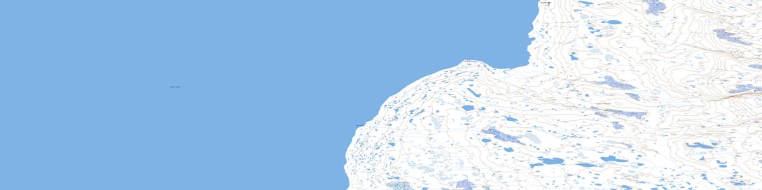 Leiven Bay Topographic map 067E08 at 1:50,000 Scale