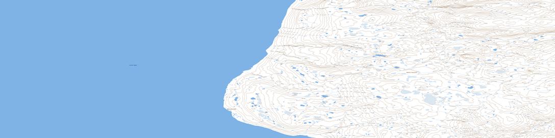 Andreasen Head Topographic map 067E16 at 1:50,000 Scale