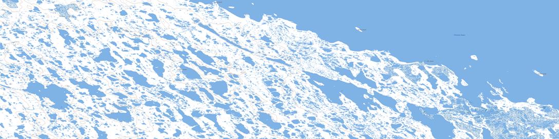 Cape Jensen Topo Map 067F06 at 1:50,000 scale - National Topographic System of Canada (NTS) - Toporama map