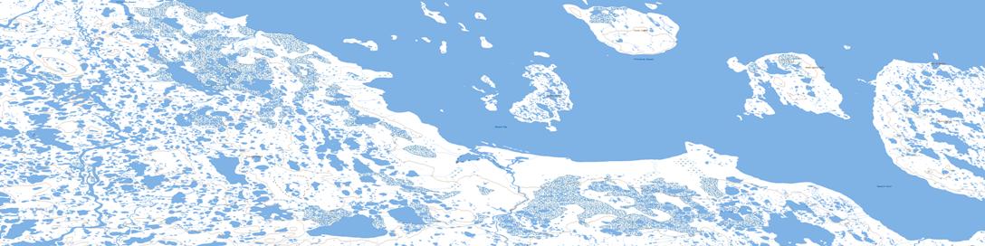 Cloette Island Topo Map 067F12 at 1:50,000 scale - National Topographic System of Canada (NTS) - Toporama map