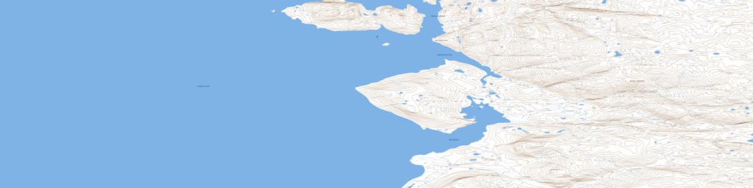 Hartstene Point Topographic map 067H01 at 1:50,000 Scale