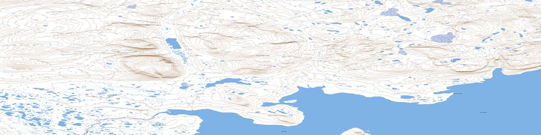 Harvey Peninsula Topographic map 068D10 at 1:50,000 Scale