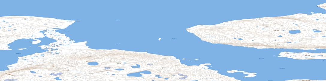 Cape Grant Topo Map 068D13 at 1:50,000 scale - National Topographic System of Canada (NTS) - Toporama map