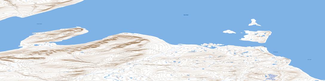 Edgeworth Island Topo Map 068D15 at 1:50,000 scale - National Topographic System of Canada (NTS) - Toporama map