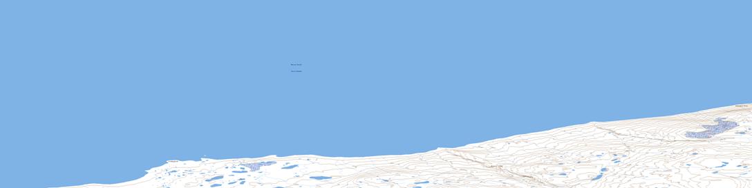 Krabbe Point Topographic map 068E03 at 1:50,000 Scale