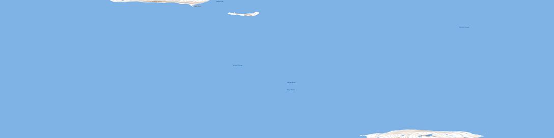 Garrett Island Topo Map 068E14 at 1:50,000 scale - National Topographic System of Canada (NTS) - Toporama map