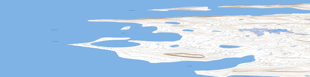 Hooker Bay Topo Map 068G08 at 1:50,000 scale - National Topographic System of Canada (NTS) - Toporama map