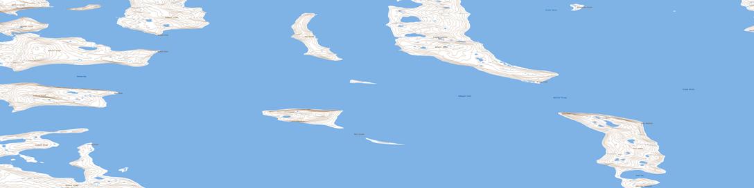 Truro Island Topographic map 068H07 at 1:50,000 Scale