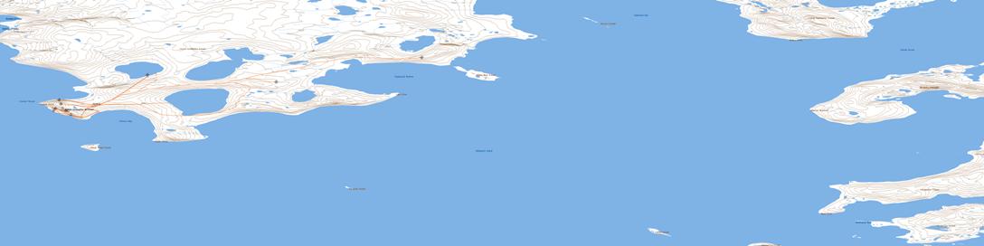 Riddle Point Topo Map 068H08 at 1:50,000 scale - National Topographic System of Canada (NTS) - Toporama map
