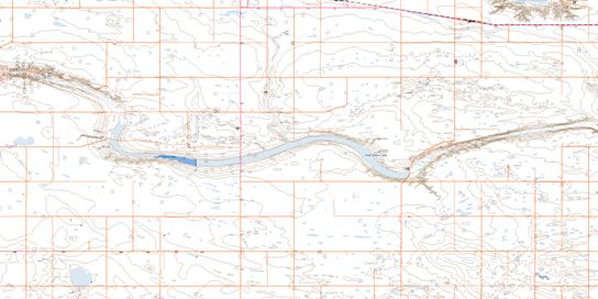 Legend Topo Map 072E05 at 1:50,000 scale - National Topographic System of Canada (NTS) - Toporama map