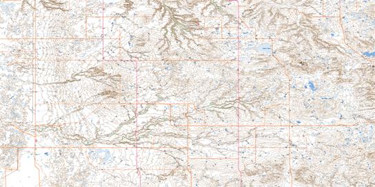 Bulls Head Topo Map 072E10 at 1:50,000 scale - National Topographic System of Canada (NTS) - Toporama map