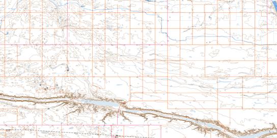 Skiff Topo Map 072E12 at 1:50,000 scale - National Topographic System of Canada (NTS) - Toporama map