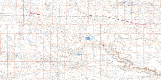 Climax Topo Map 072F01 at 1:50,000 scale - National Topographic System of Canada (NTS) - Toporama map