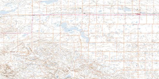 Frontier Topographic map 072F02 at 1:50,000 Scale