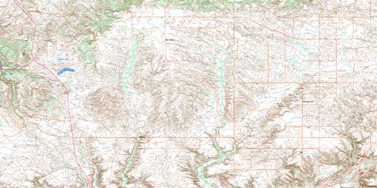 Fairwell Creek Topographic map 072F11 at 1:50,000 Scale