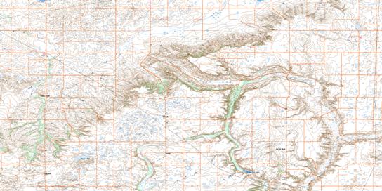 Skull Creek Topographic map 072F15 at 1:50,000 Scale