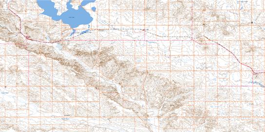 Fife Lake Topographic map 072H04 at 1:50,000 Scale