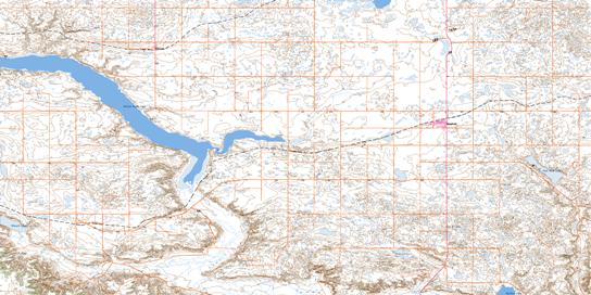 Bengough Topographic map 072H06 at 1:50,000 Scale