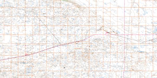 Pangman Topo Map 072H10 at 1:50,000 scale - National Topographic System of Canada (NTS) - Toporama map