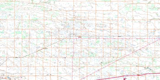 Edenwold Topo Map 072I09 at 1:50,000 scale - National Topographic System of Canada (NTS) - Toporama map