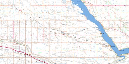 Holdfast Topo Map 072I14 at 1:50,000 scale - National Topographic System of Canada (NTS) - Toporama map