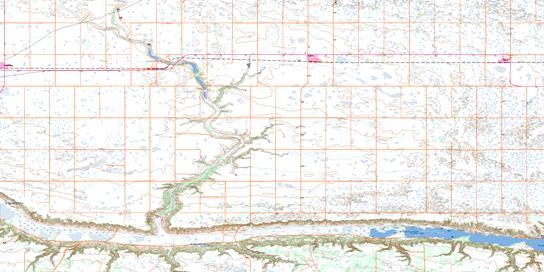 Cupar Topo Map 072I16 at 1:50,000 scale - National Topographic System of Canada (NTS) - Toporama map