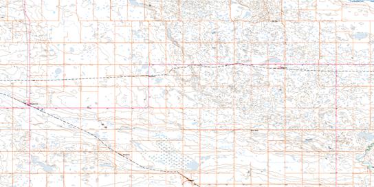 Hodgeville Topo Map 072J02 at 1:50,000 scale - National Topographic System of Canada (NTS) - Toporama map