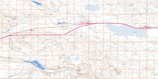 Herbert Topo Map 072J06 at 1:50,000 scale - National Topographic System of Canada (NTS) - Toporama map