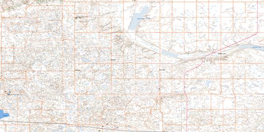 Halvorgate Topographic map 072J10 at 1:50,000 Scale