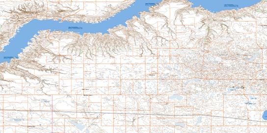 Main Centre Topo Map 072J11 at 1:50,000 scale - National Topographic System of Canada (NTS) - Toporama map