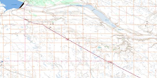 Eyebrow Topo Map 072J16 at 1:50,000 scale - National Topographic System of Canada (NTS) - Toporama map