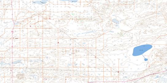Crane Lake Topographic map 072K03 at 1:50,000 Scale