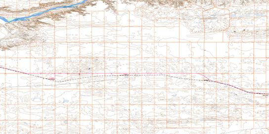 Sceptre Topo Map 072K14 at 1:50,000 scale - National Topographic System of Canada (NTS) - Toporama map