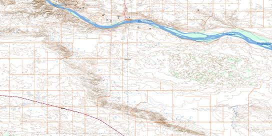 Lancer Topo Map 072K15 at 1:50,000 scale - National Topographic System of Canada (NTS) - Toporama map