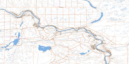 Hays Topo Map 072L04 at 1:50,000 scale - National Topographic System of Canada (NTS) - Toporama map