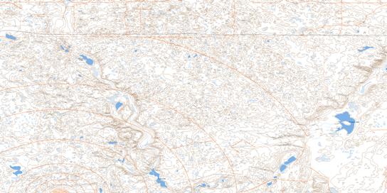 Easy Coulee Topo Map 072L10 at 1:50,000 scale - National Topographic System of Canada (NTS) - Toporama map
