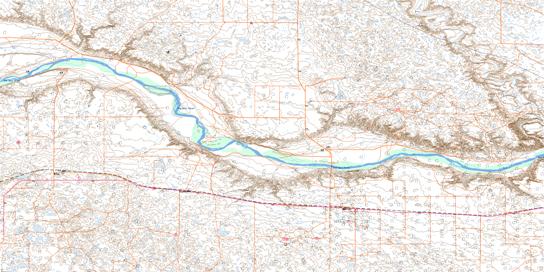 Buffalo Topo Map 072L15 at 1:50,000 scale - National Topographic System of Canada (NTS) - Toporama map