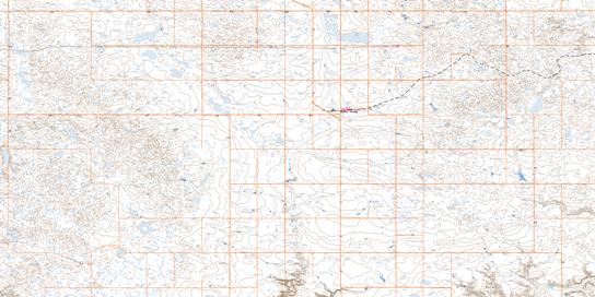 Acadia Valley Topographic map 072M01 at 1:50,000 Scale