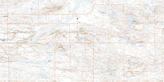 Esther Topographic map 072M09 at 1:50,000 Scale