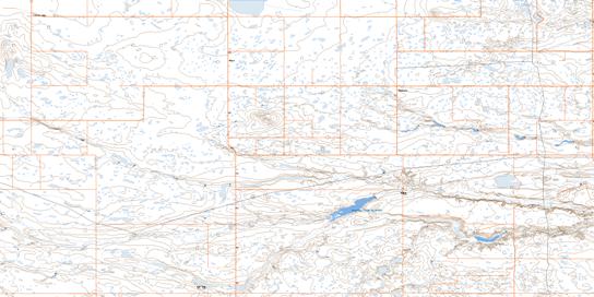 Sedalia Topo Map 072M10 at 1:50,000 scale - National Topographic System of Canada (NTS) - Toporama map