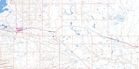 Hanna Topographic map 072M12 at 1:50,000 Scale