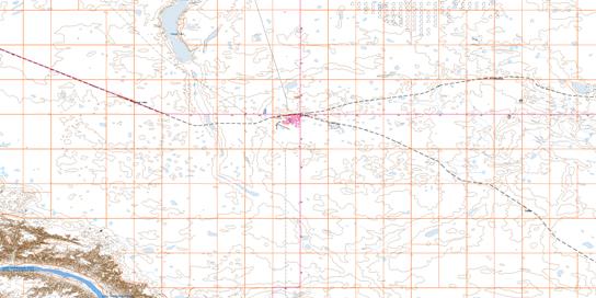 Eston Topographic map 072N02 at 1:50,000 Scale