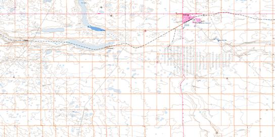 Kindersley Topo Map 072N06 at 1:50,000 scale - National Topographic System of Canada (NTS) - Toporama map