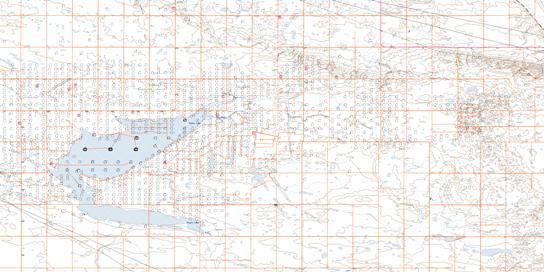 Kiyiu Lake Topographic map 072N10 at 1:50,000 Scale
