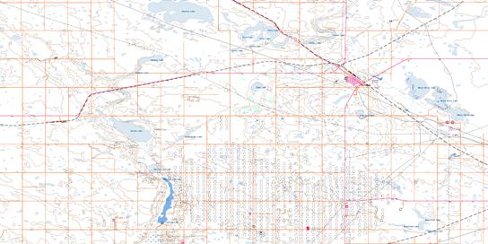 Kerrobert Topo Map 072N14 at 1:50,000 scale - National Topographic System of Canada (NTS) - Toporama map